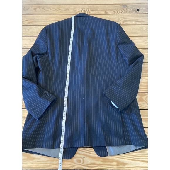 Michael Kors 2 Piece Pin Stripe Suit Size 44L Men’s Black - Picture 7 of 14